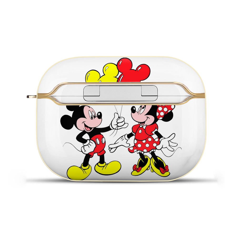 （画像用） ミッキーマウス Mickey Mouse 【AirPods Pro用】ハードシェル保護ケース｜耐衝撃・防指紋・カラビナ付き商品仕様