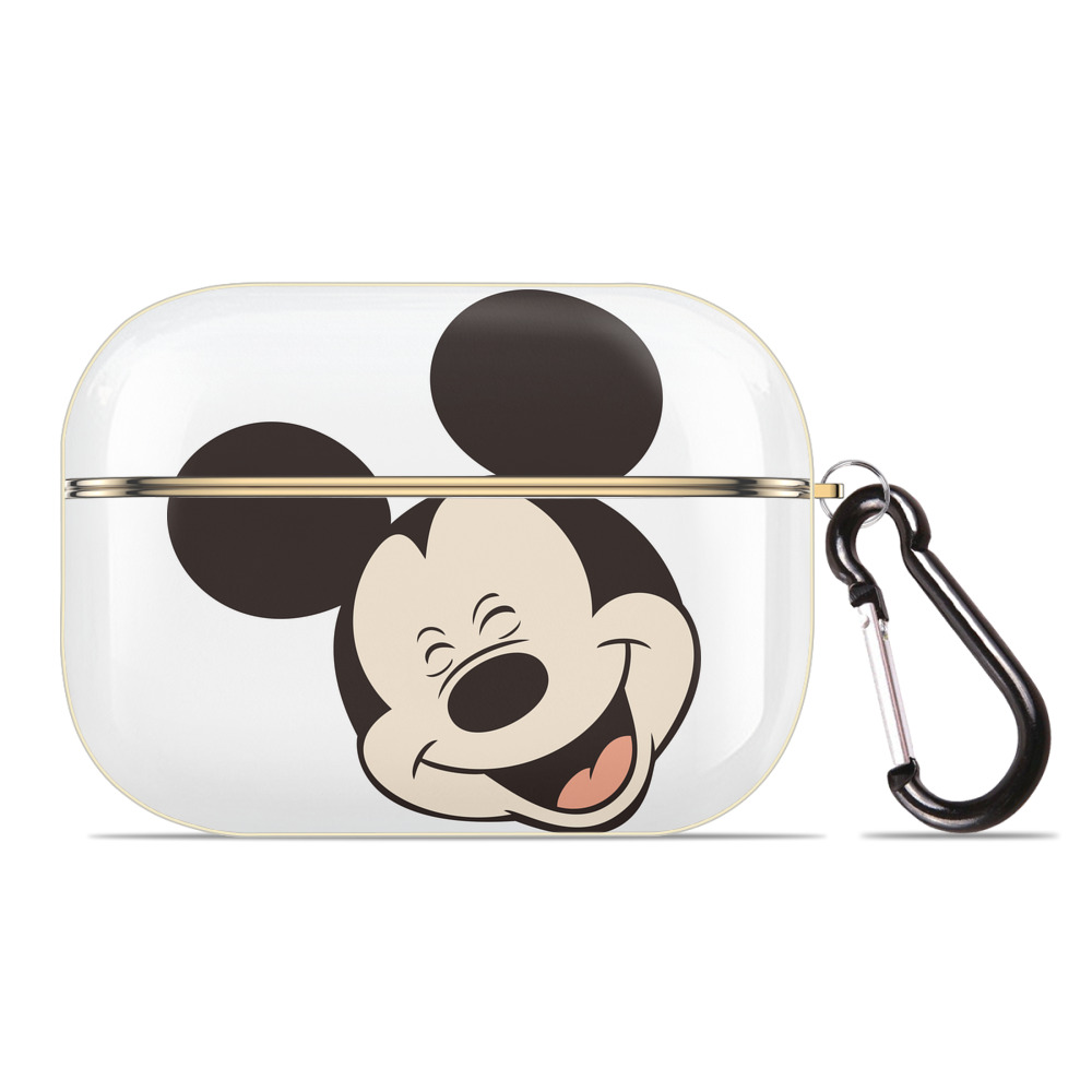 （画像用） ミッキーマウス Mickey Mouse 【AirPods Pro用】ハードシェル保護ケース｜耐衝撃・防指紋・カラビナ付き商品仕様