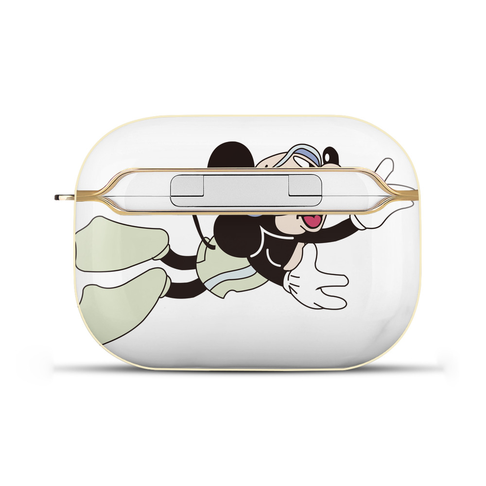 （画像用） ミッキーマウス Mickey Mouse 【AirPods Pro用】ハードシェル保護ケース｜耐衝撃・防指紋・カラビナ付き商品仕様