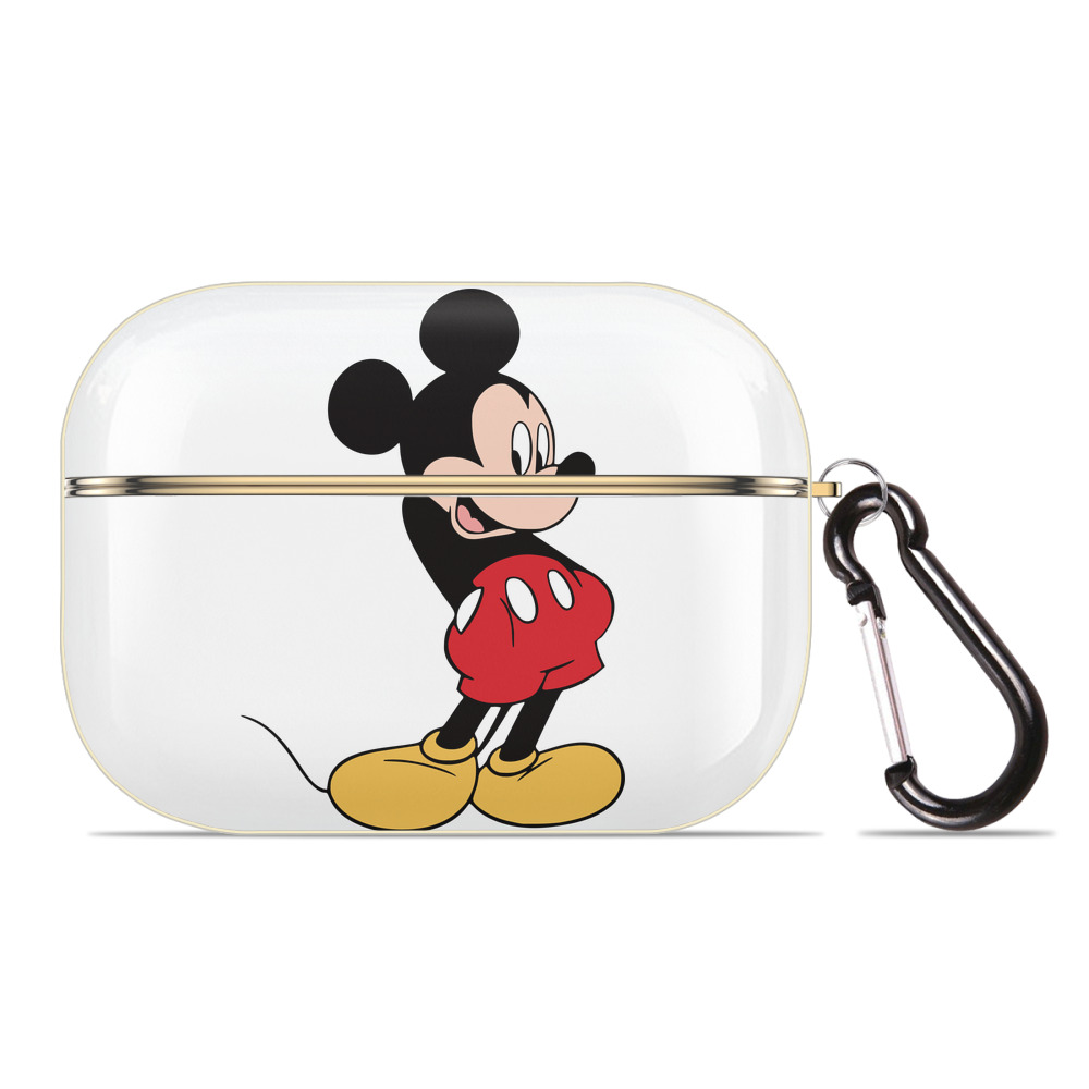 （画像用） ミッキーマウス Mickey Mouse 【AirPods Pro用】ハードシェル保護ケース｜耐衝撃・防指紋・カラビナ付き商品仕様