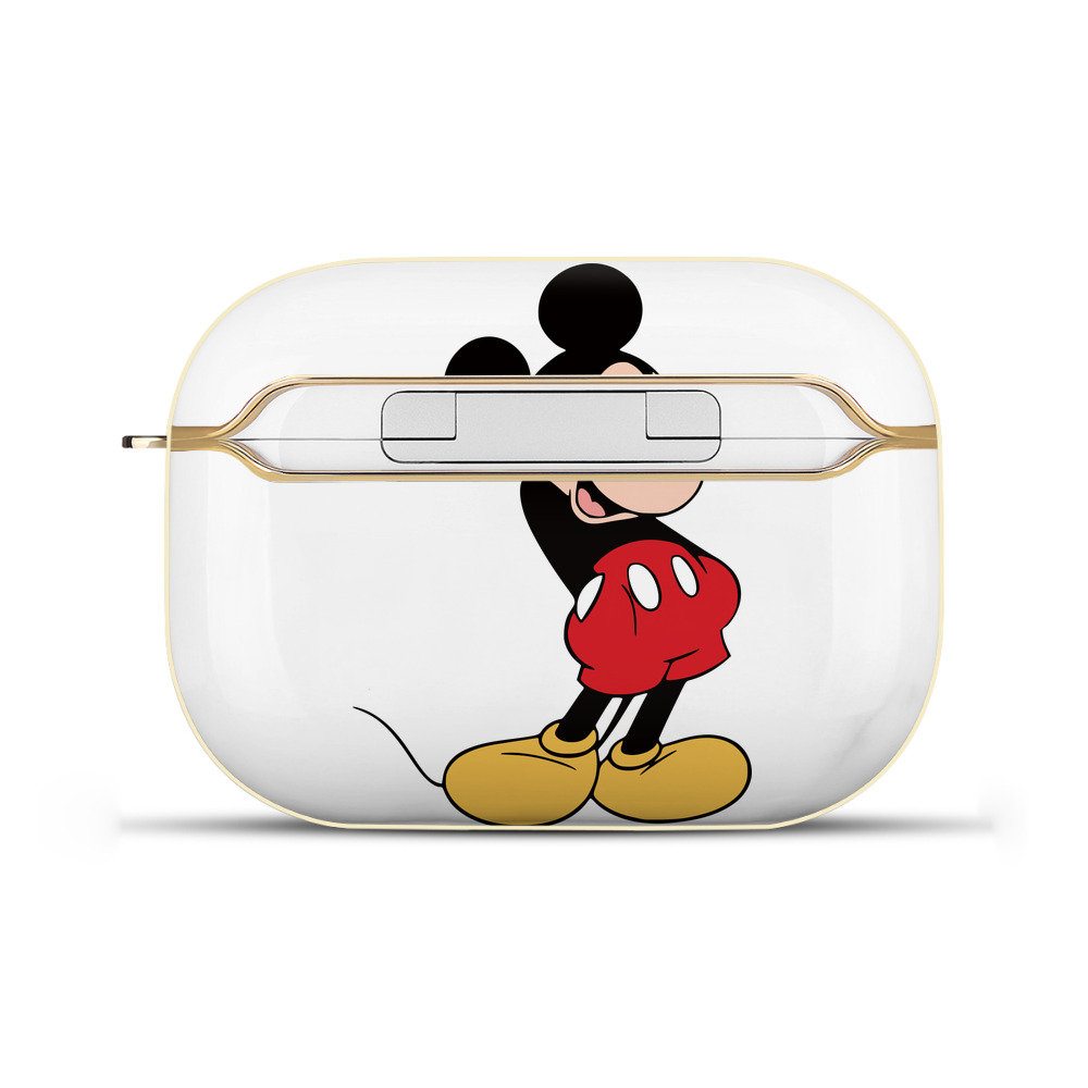 （画像用） ミッキーマウス Mickey Mouse 【AirPods Pro用】ハードシェル保護ケース｜耐衝撃・防指紋・カラビナ付き商品仕様