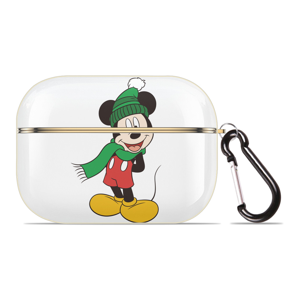 （画像用） ミッキーマウス Mickey Mouse 【AirPods Pro用】ハードシェル保護ケース｜耐衝撃・防指紋・カラビナ付き商品仕様