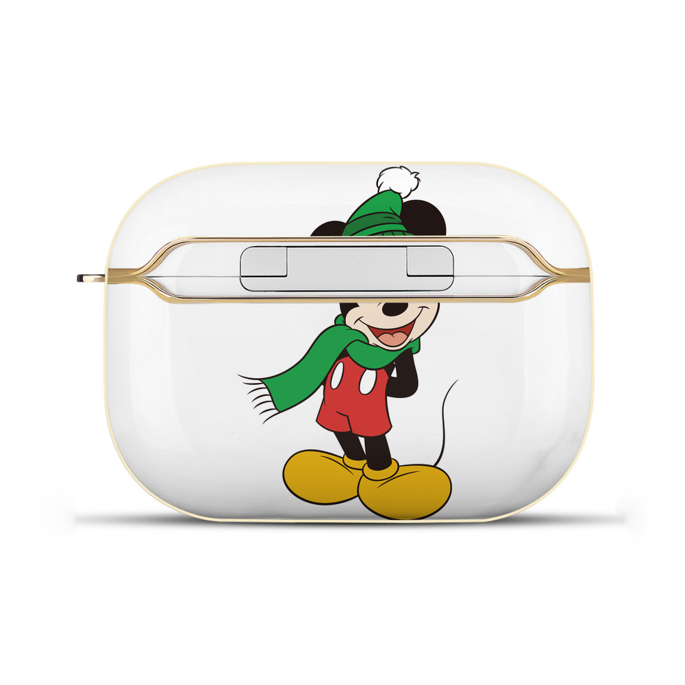 （画像用） ミッキーマウス Mickey Mouse 【AirPods Pro用】ハードシェル保護ケース｜耐衝撃・防指紋・カラビナ付き商品仕様