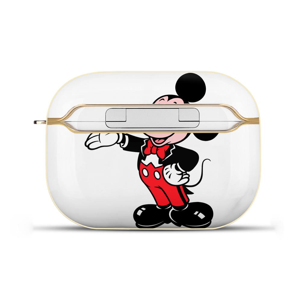 （画像用） ミッキーマウス Mickey Mouse 【AirPods Pro用】ハードシェル保護ケース｜耐衝撃・防指紋・カラビナ付き商品仕様