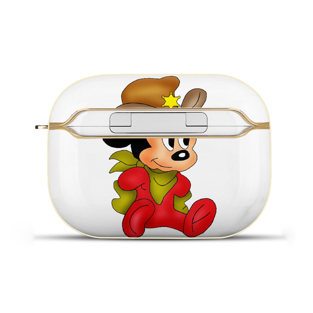 （画像用） ミッキーマウス Mickey Mouse 【AirPods Pro用】ハードシェル保護ケース｜耐衝撃・防指紋・カラビナ付き商品仕様