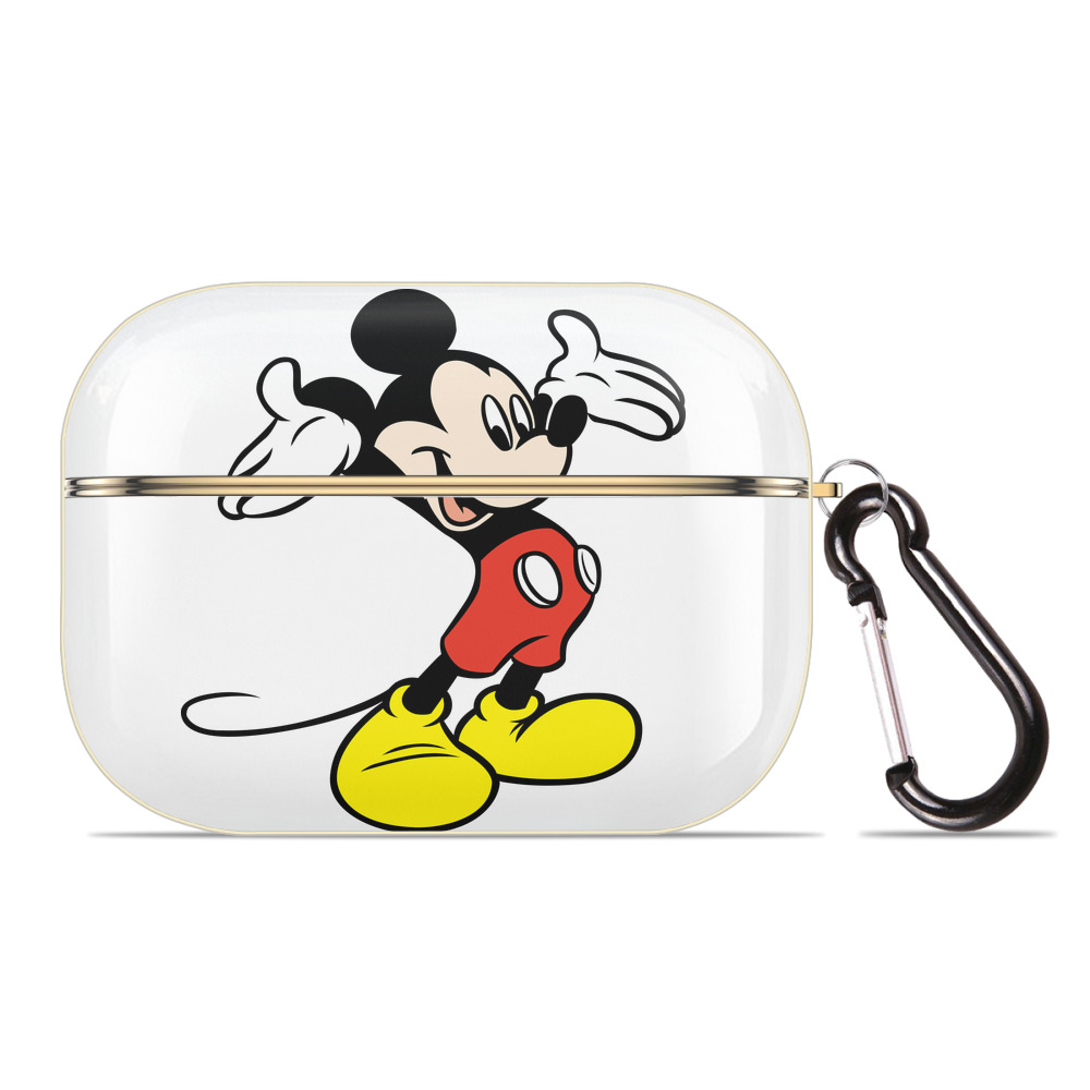 （画像用） ミッキーマウス Mickey Mouse 【AirPods Pro用】ハードシェル保護ケース｜耐衝撃・防指紋・カラビナ付き商品仕様