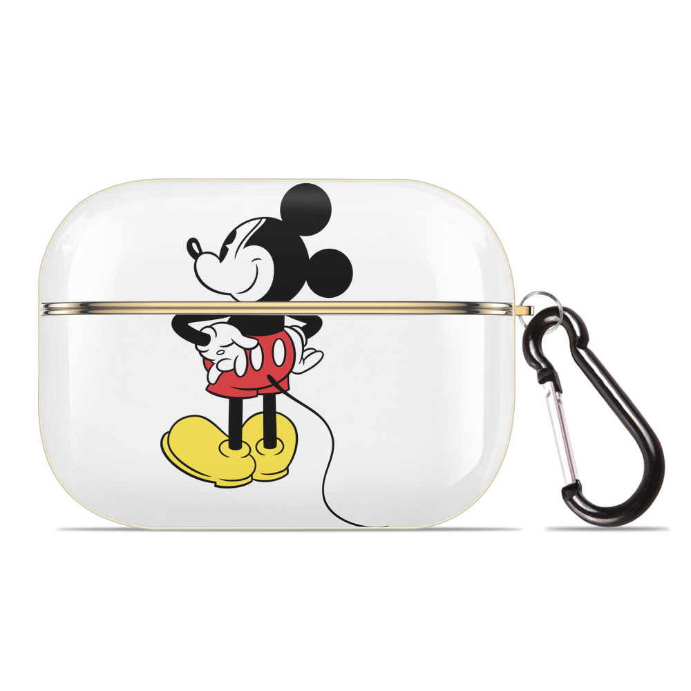 （画像用） ミッキーマウス Mickey Mouse 【AirPods Pro用】ハードシェル保護ケース｜耐衝撃・防指紋・カラビナ付き商品仕様