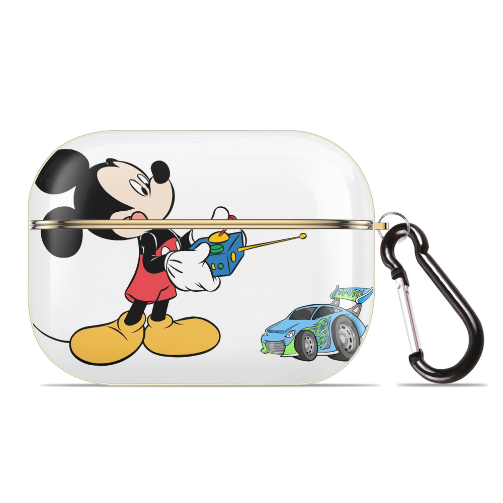 （画像用） ミッキーマウス Mickey Mouse 【AirPods Pro用】ハードシェル保護ケース｜耐衝撃・防指紋・カラビナ付き商品仕様