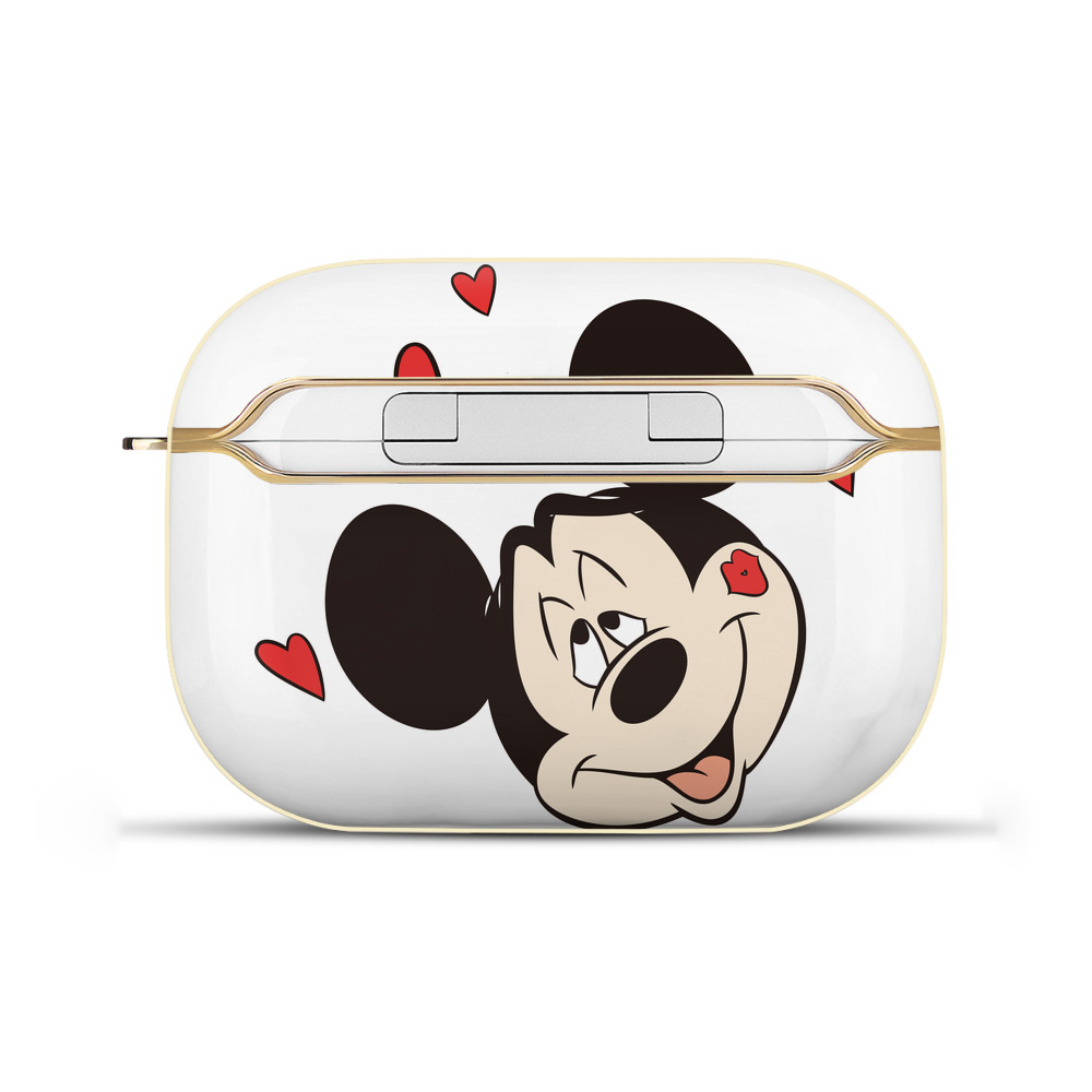 （画像用） ミッキーマウス Mickey Mouse 【AirPods Pro用】ハードシェル保護ケース｜耐衝撃・防指紋・カラビナ付き商品仕様