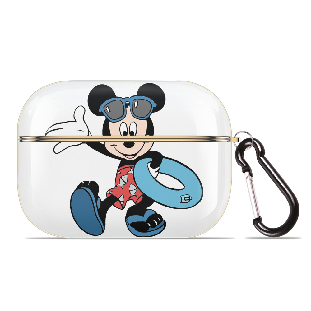 （画像用） ミッキーマウス Mickey Mouse 【AirPods Pro用】ハードシェル保護ケース｜耐衝撃・防指紋・カラビナ付き商品仕様