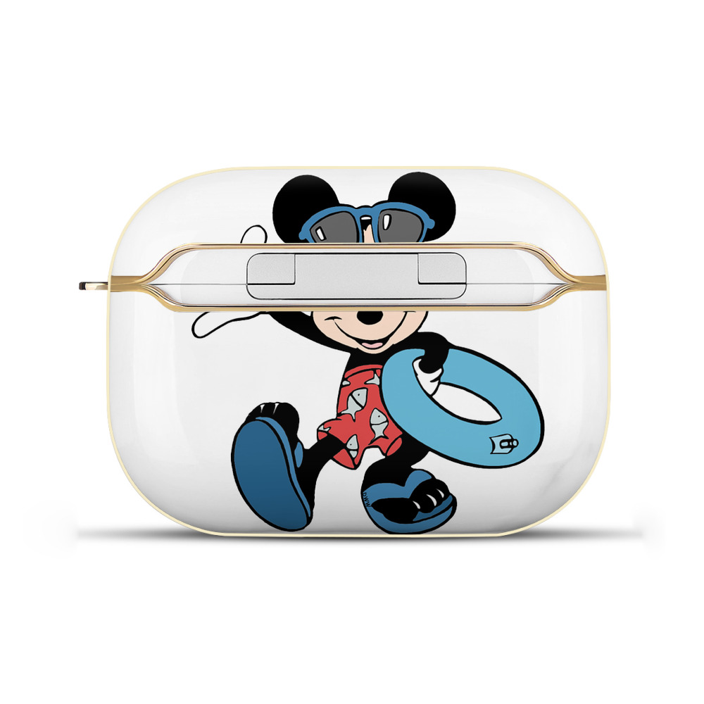 （画像用） ミッキーマウス Mickey Mouse 【AirPods Pro用】ハードシェル保護ケース｜耐衝撃・防指紋・カラビナ付き商品仕様