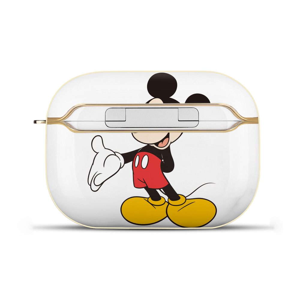 （画像用） ミッキーマウス Mickey Mouse 【AirPods Pro用】ハードシェル保護ケース｜耐衝撃・防指紋・カラビナ付き商品仕様