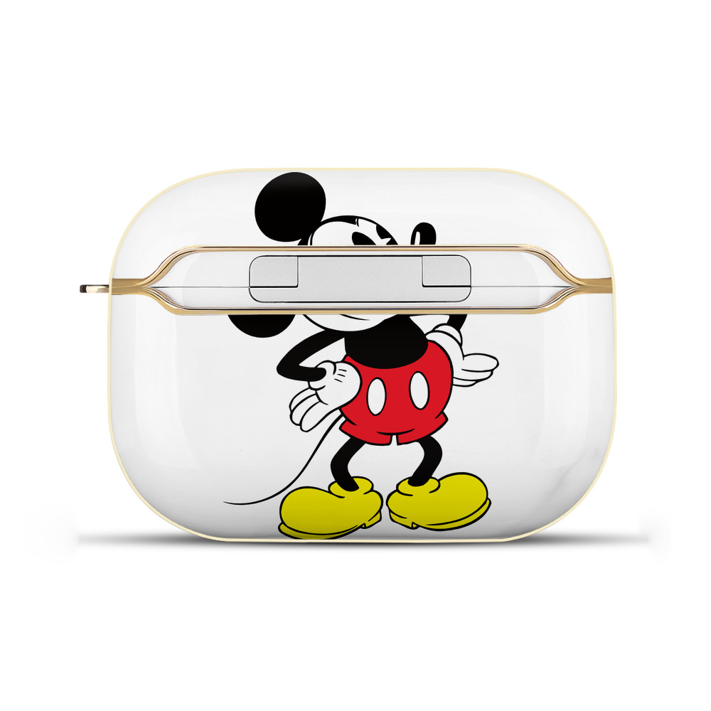 （画像用） ミッキーマウス Mickey Mouse 【AirPods Pro用】ハードシェル保護ケース｜耐衝撃・防指紋・カラビナ付き商品仕様