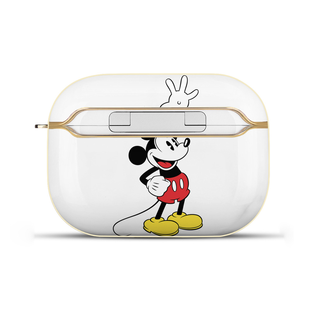 （画像用） ミッキーマウス Mickey Mouse 【AirPods Pro用】ハードシェル保護ケース｜耐衝撃・防指紋・カラビナ付き商品仕様