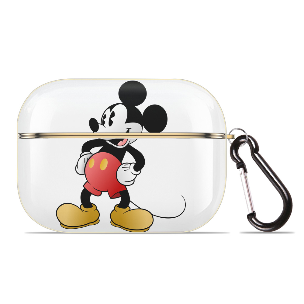（画像用） ミッキーマウス Mickey Mouse 【AirPods Pro用】ハードシェル保護ケース｜耐衝撃・防指紋・カラビナ付き商品仕様