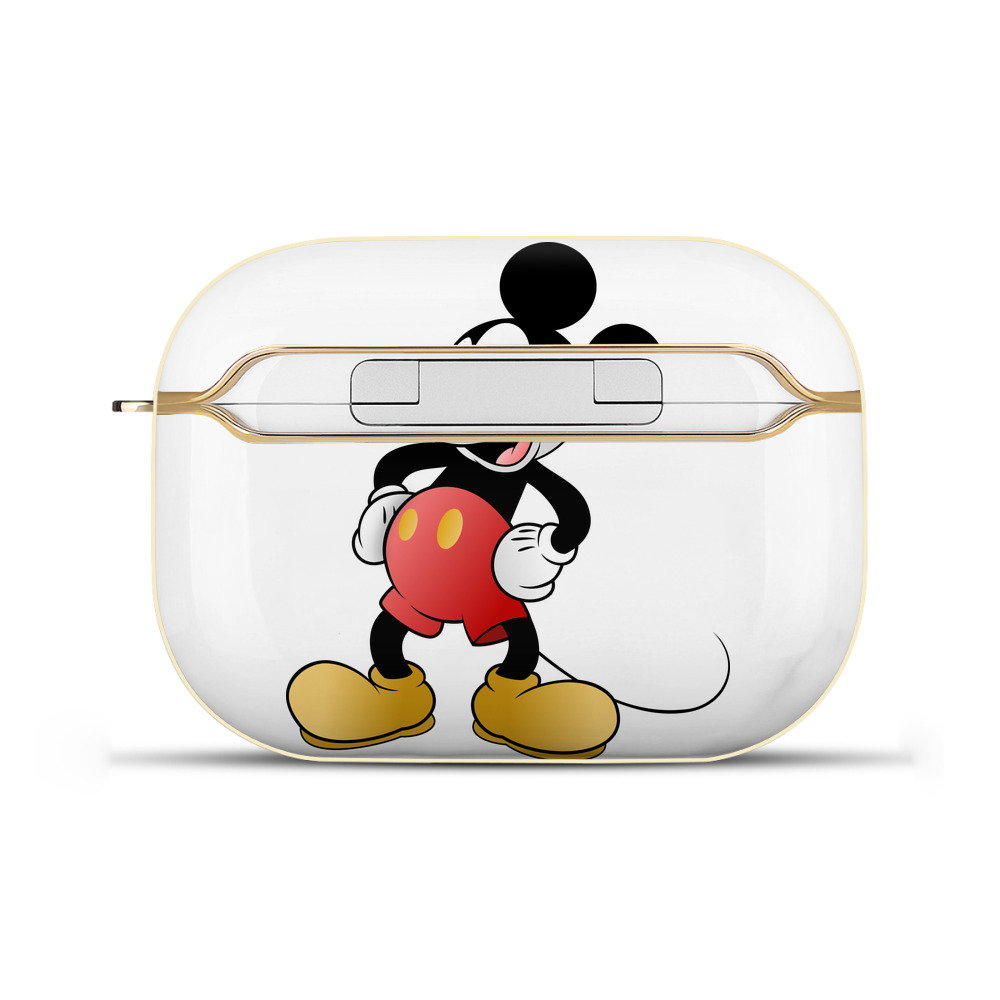 （画像用） ミッキーマウス Mickey Mouse 【AirPods Pro用】ハードシェル保護ケース｜耐衝撃・防指紋・カラビナ付き商品仕様