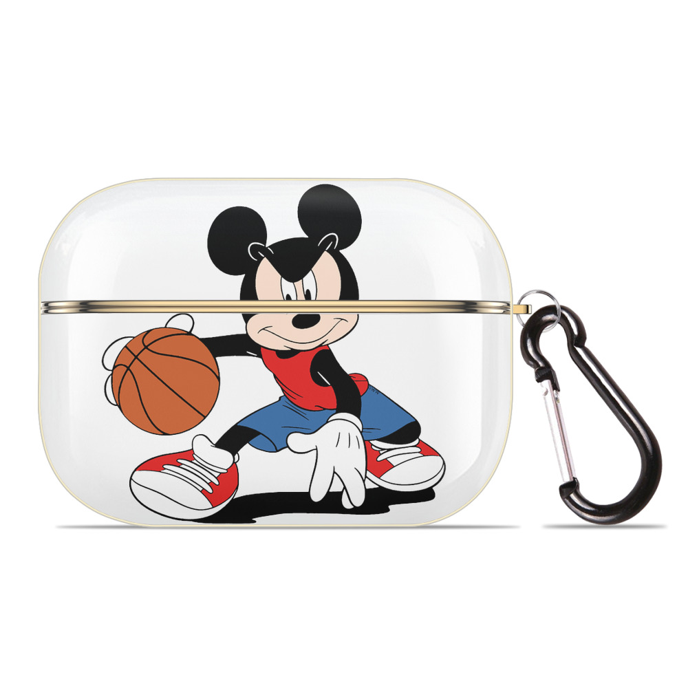 （画像用） ミッキーマウス Mickey Mouse 【AirPods Pro用】ハードシェル保護ケース｜耐衝撃・防指紋・カラビナ付き商品仕様