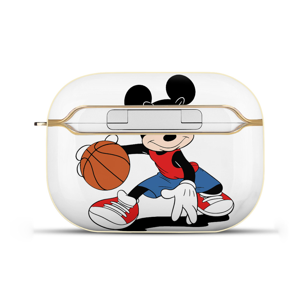 （画像用） ミッキーマウス Mickey Mouse 【AirPods Pro用】ハードシェル保護ケース｜耐衝撃・防指紋・カラビナ付き商品仕様