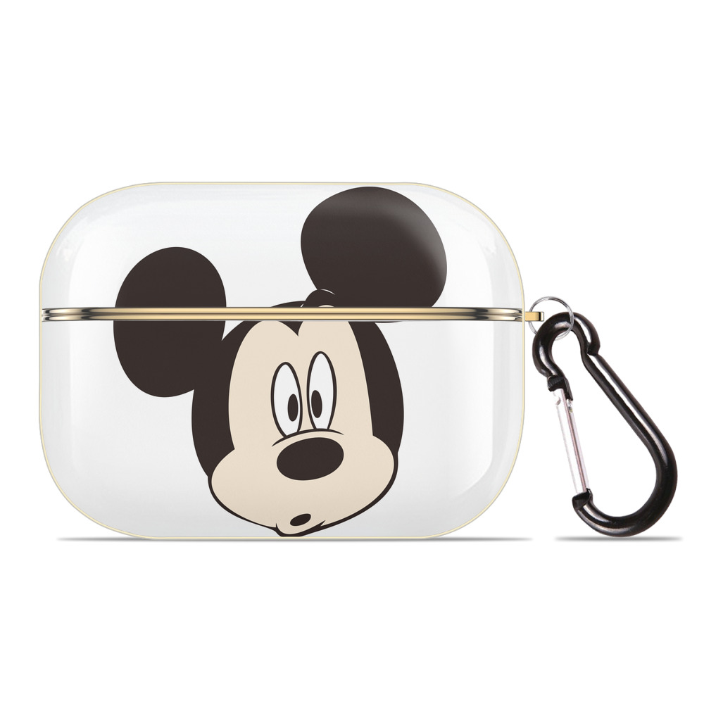 （画像用） ミッキーマウス Mickey Mouse 【AirPods Pro用】ハードシェル保護ケース｜耐衝撃・防指紋・カラビナ付き商品仕様