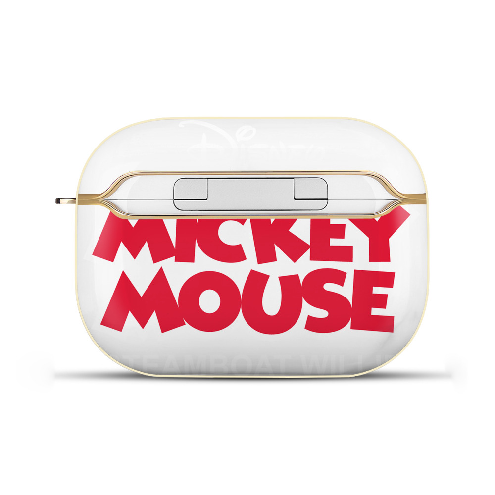 （画像用） ミッキーマウス Mickey Mouse 【AirPods Pro用】ハードシェル保護ケース｜耐衝撃・防指紋・カラビナ付き商品仕様