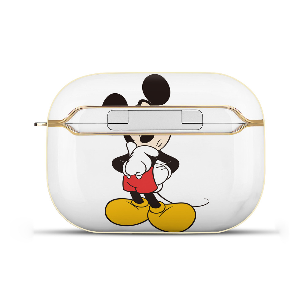 （画像用） ミッキーマウス Mickey Mouse 【AirPods Pro用】ハードシェル保護ケース｜耐衝撃・防指紋・カラビナ付き商品仕様