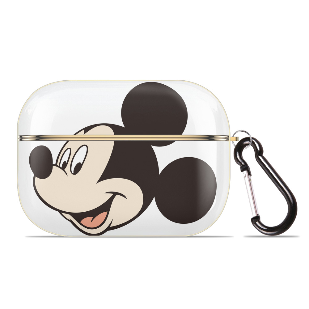 （画像用） ミッキーマウス Mickey Mouse 【AirPods Pro用】ハードシェル保護ケース｜耐衝撃・防指紋・カラビナ付き商品仕様
