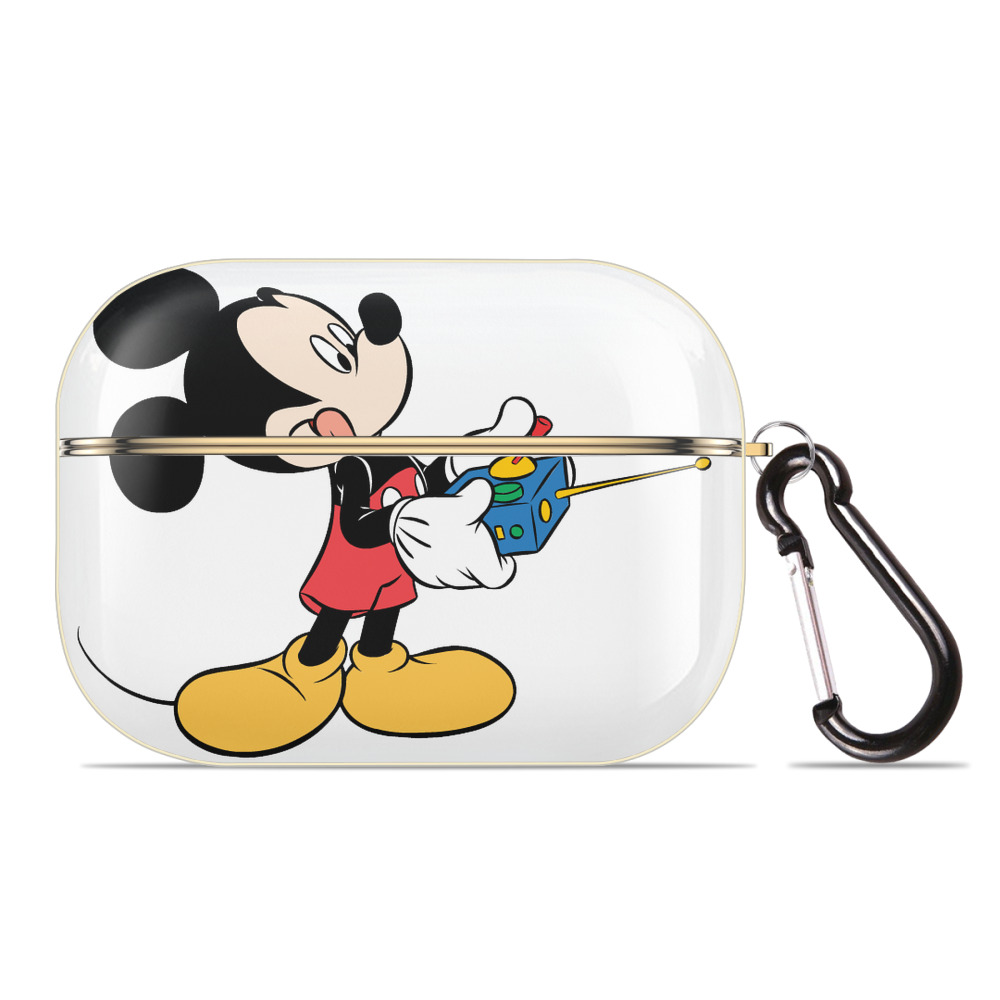 （画像用） ミッキーマウス Mickey Mouse 【AirPods Pro用】ハードシェル保護ケース｜耐衝撃・防指紋・カラビナ付き商品仕様