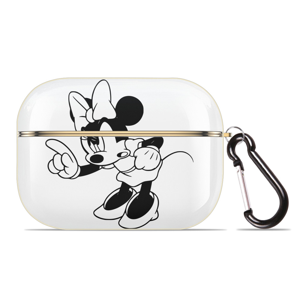 （画像用） ミッキーマウス Mickey Mouse 【AirPods Pro用】ハードシェル保護ケース｜耐衝撃・防指紋・カラビナ付き商品仕様