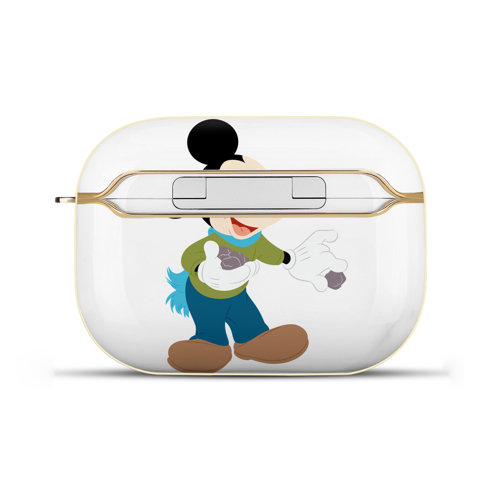 （画像用） ミッキーマウス Mickey Mouse 【AirPods Pro用】ハードシェル保護ケース｜耐衝撃・防指紋・カラビナ付き商品仕様
