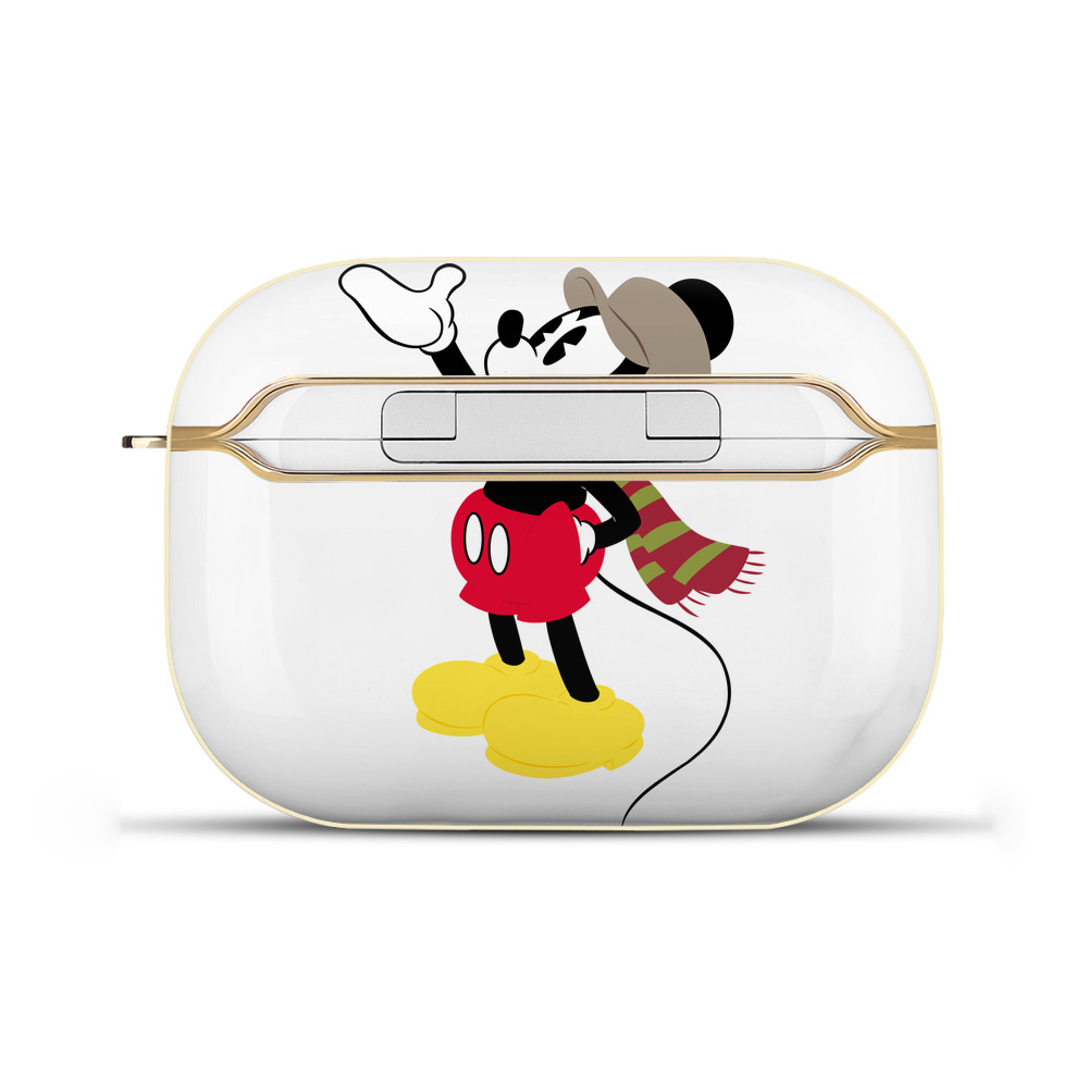 （画像用） ミッキーマウス Mickey Mouse 【AirPods Pro用】ハードシェル保護ケース｜耐衝撃・防指紋・カラビナ付き商品仕様