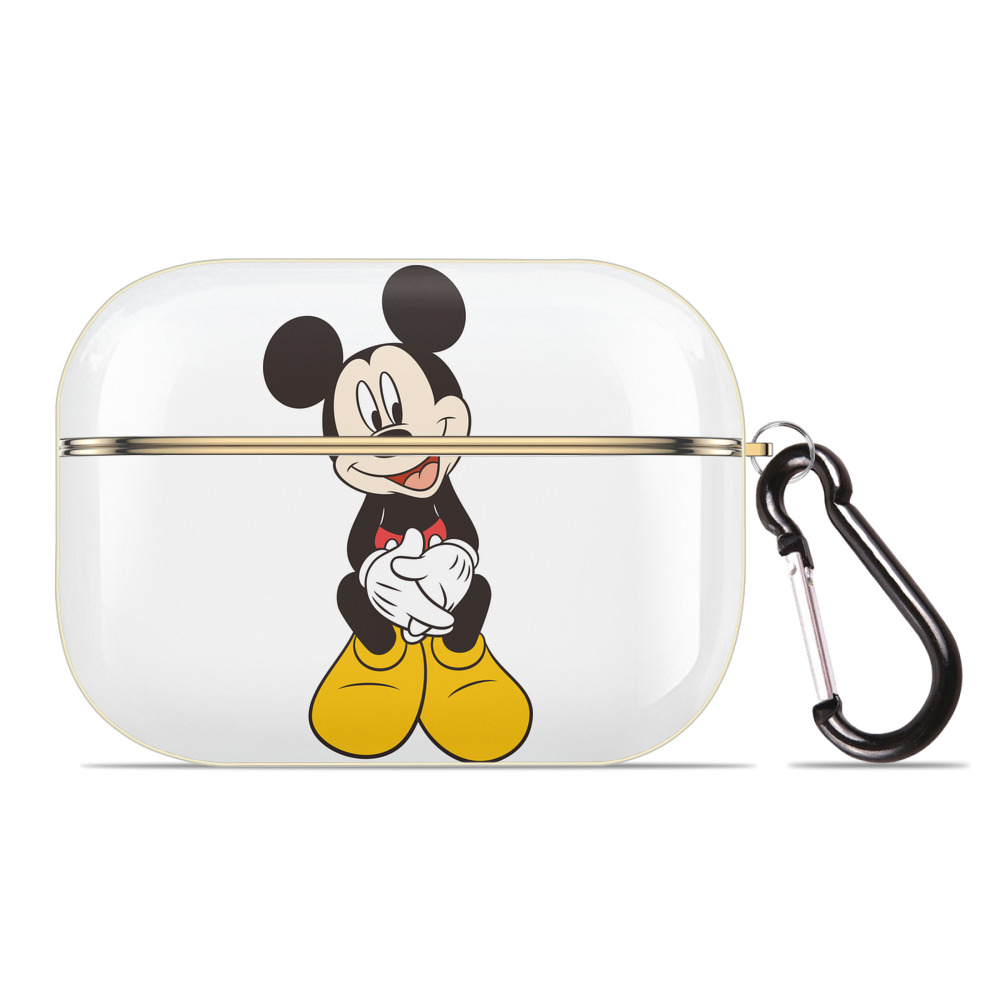 （画像用） ミッキーマウス Mickey Mouse 【AirPods Pro用】ハードシェル保護ケース｜耐衝撃・防指紋・カラビナ付き商品仕様
