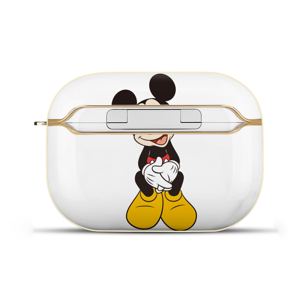 （画像用） ミッキーマウス Mickey Mouse 【AirPods Pro用】ハードシェル保護ケース｜耐衝撃・防指紋・カラビナ付き商品仕様