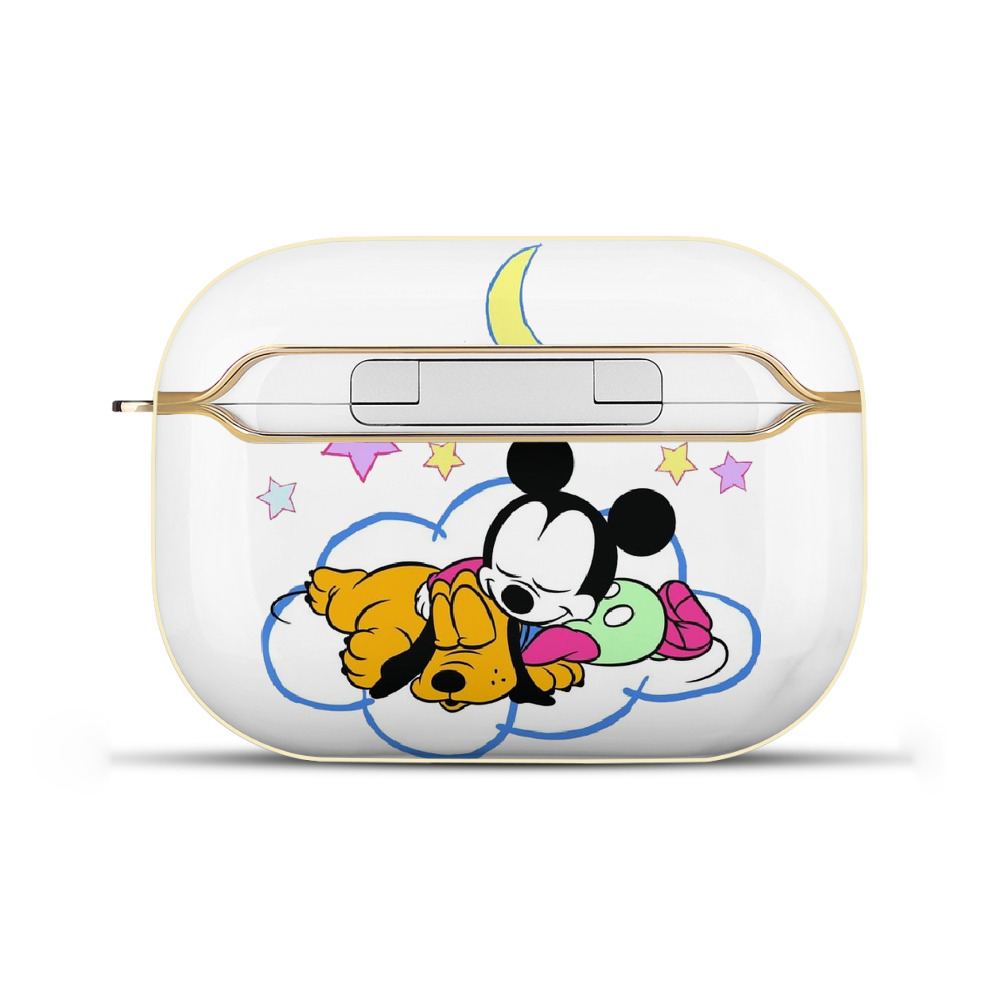 （画像用） ミッキーマウス Mickey Mouse 【AirPods Pro用】ハードシェル保護ケース｜耐衝撃・防指紋・カラビナ付き商品仕様