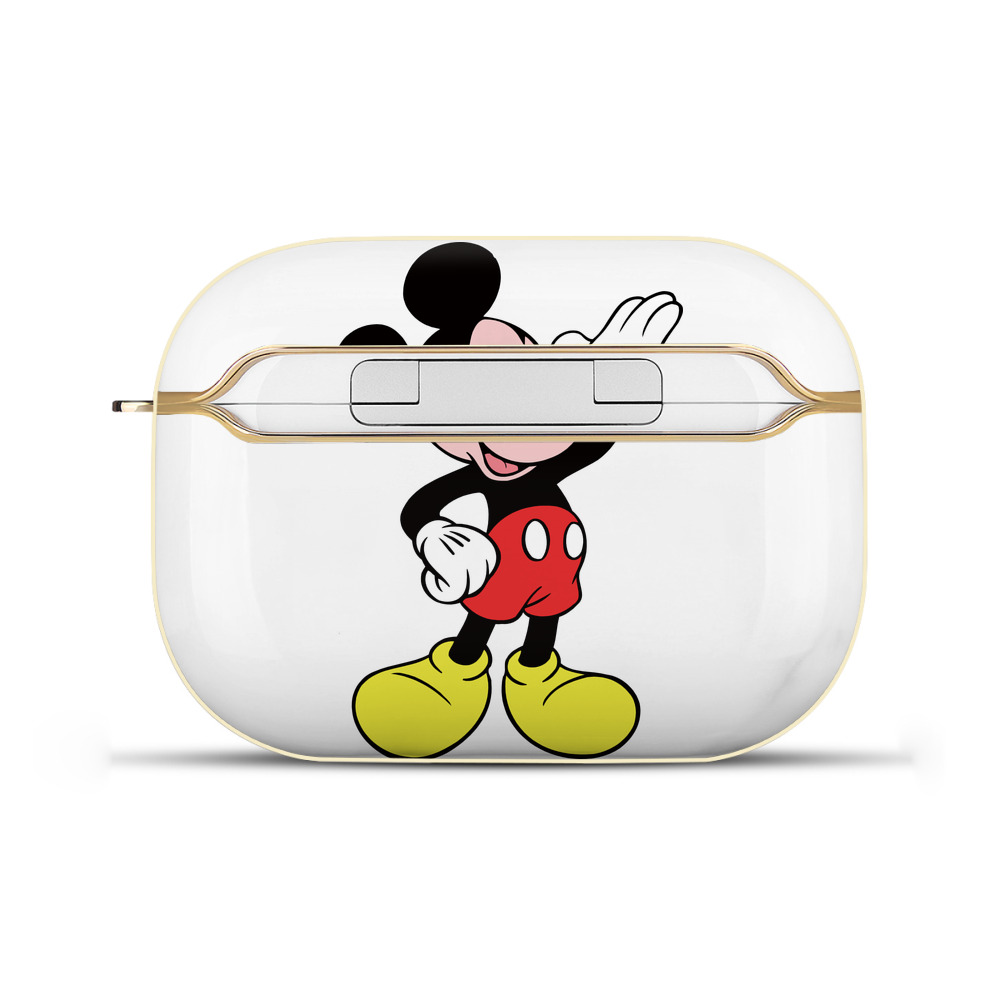 （画像用） ミッキーマウス Mickey Mouse 【AirPods Pro用】ハードシェル保護ケース｜耐衝撃・防指紋・カラビナ付き商品仕様