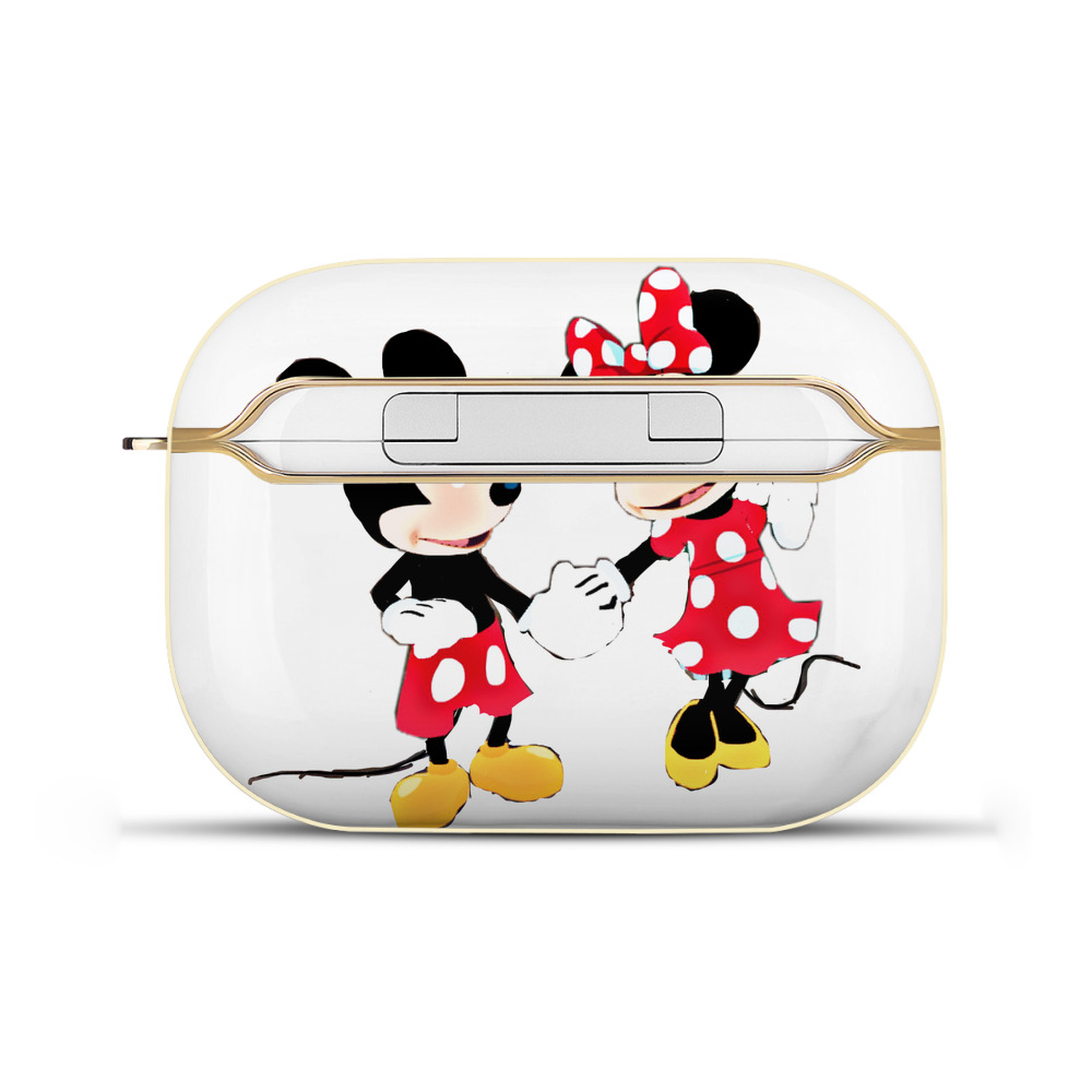 （画像用） ミッキーマウス Mickey Mouse 【AirPods Pro用】ハードシェル保護ケース｜耐衝撃・防指紋・カラビナ付き商品仕様