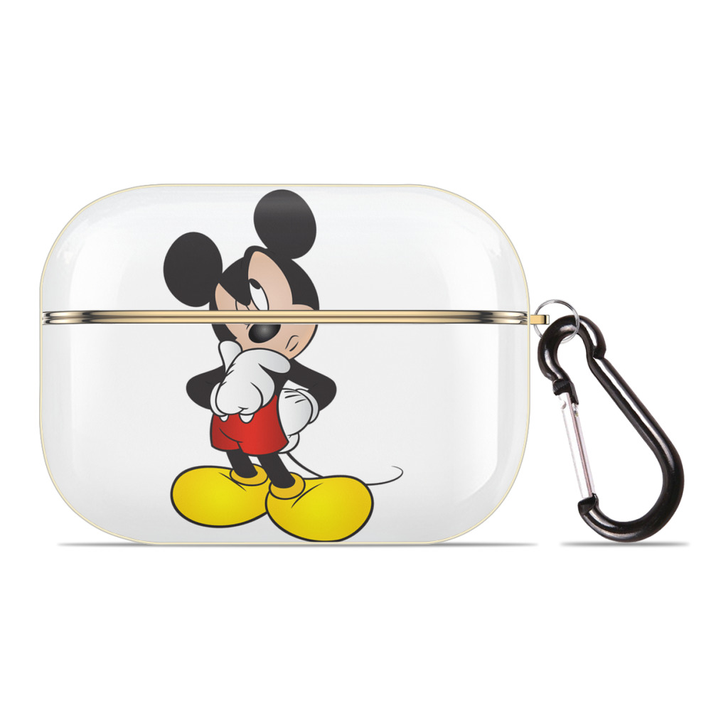 （画像用） ミッキーマウス Mickey Mouse 【AirPods Pro用】ハードシェル保護ケース｜耐衝撃・防指紋・カラビナ付き商品仕様