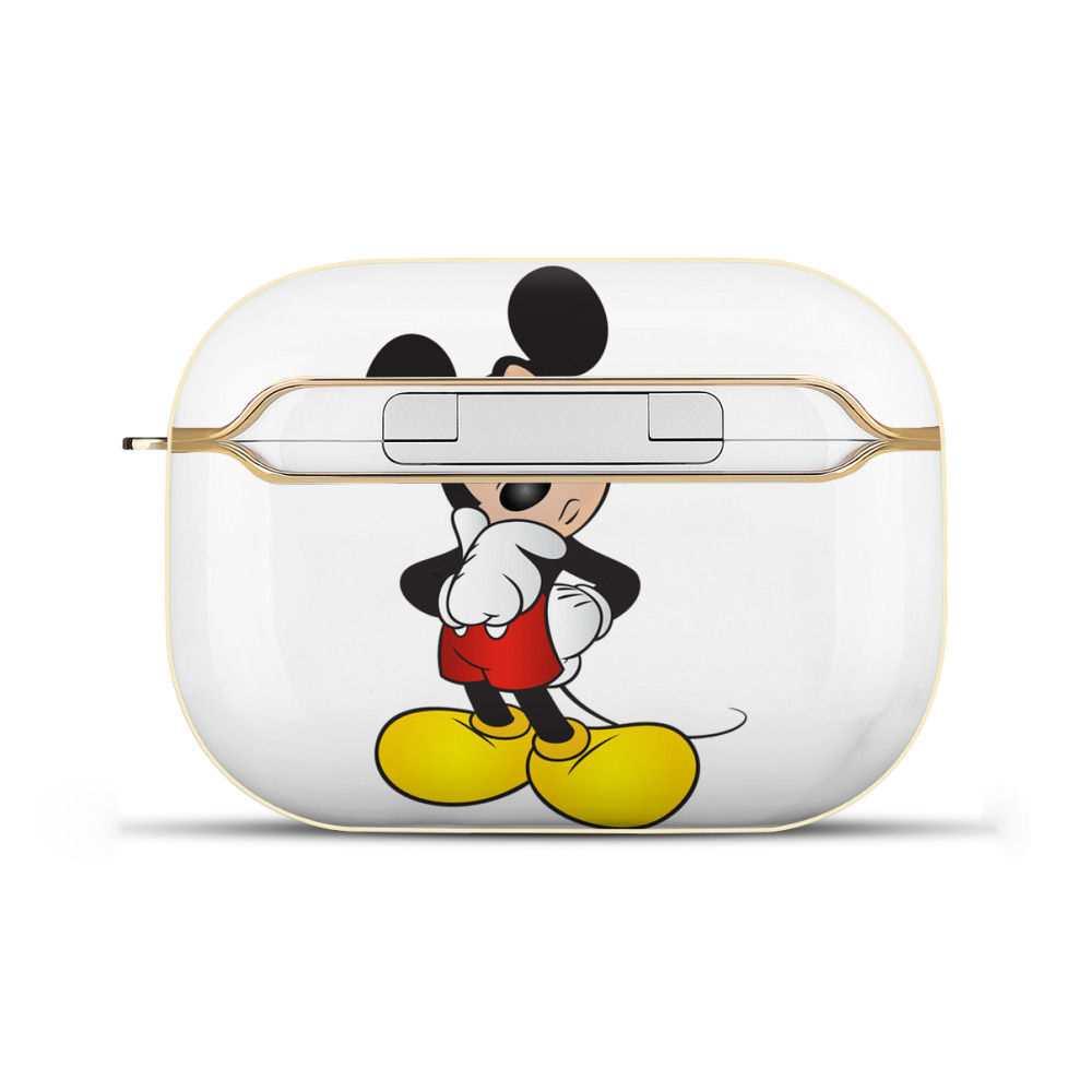 （画像用） ミッキーマウス Mickey Mouse 【AirPods Pro用】ハードシェル保護ケース｜耐衝撃・防指紋・カラビナ付き商品仕様