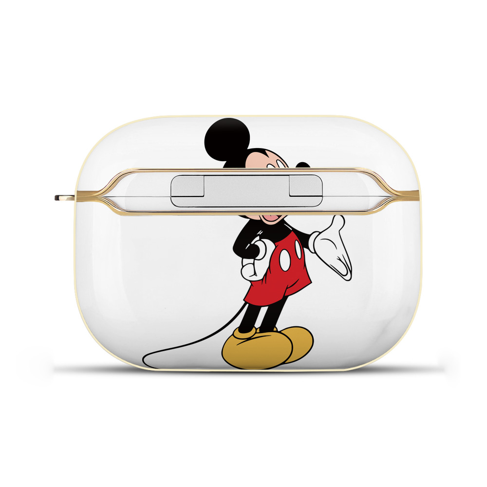（画像用） ミッキーマウス Mickey Mouse 【AirPods Pro用】ハードシェル保護ケース｜耐衝撃・防指紋・カラビナ付き商品仕様