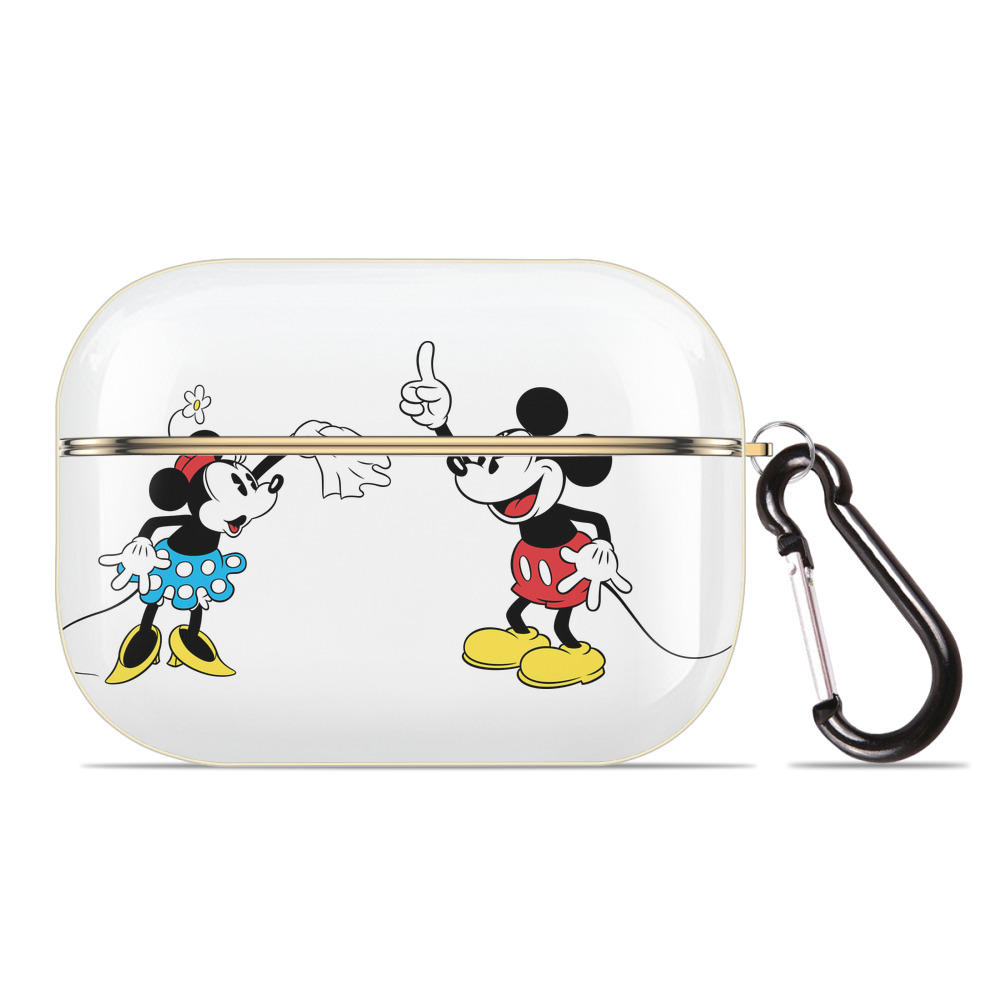 （画像用） ミッキーマウス Mickey Mouse 【AirPods Pro用】ハードシェル保護ケース｜耐衝撃・防指紋・カラビナ付き商品仕様