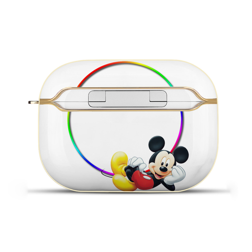 （画像用） ミッキーマウス Mickey Mouse 【AirPods Pro用】ハードシェル保護ケース｜耐衝撃・防指紋・カラビナ付き商品仕様
