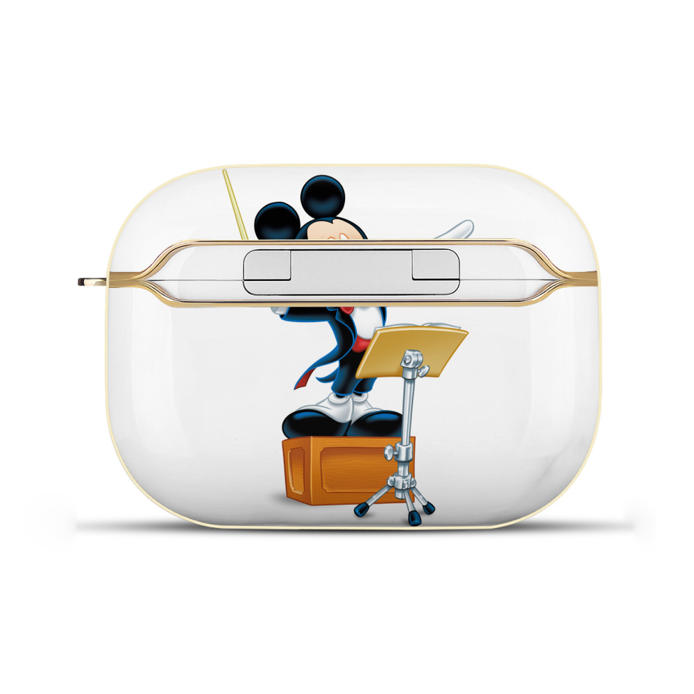 （画像用） ミッキーマウス Mickey Mouse 【AirPods Pro用】ハードシェル保護ケース｜耐衝撃・防指紋・カラビナ付き商品仕様