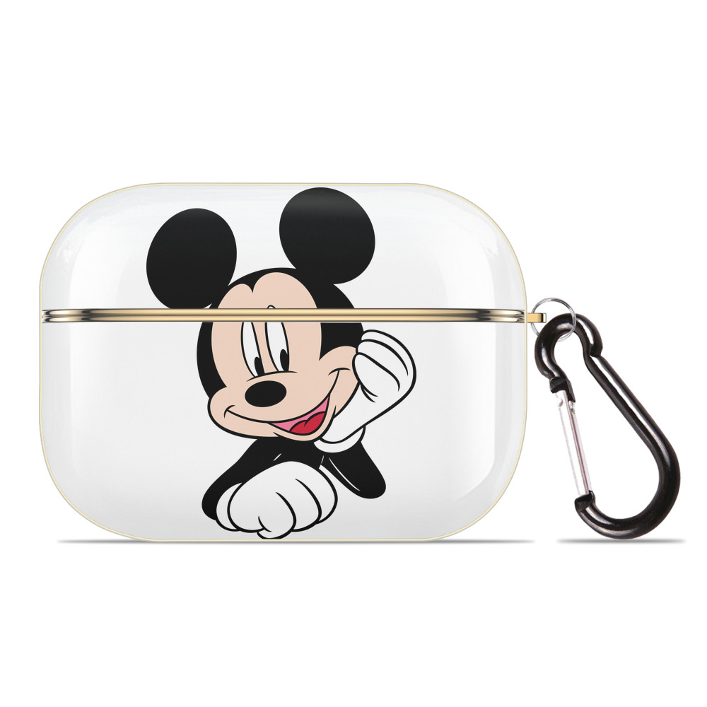 （画像用） ミッキーマウス Mickey Mouse 【AirPods Pro用】ハードシェル保護ケース｜耐衝撃・防指紋・カラビナ付き商品仕様