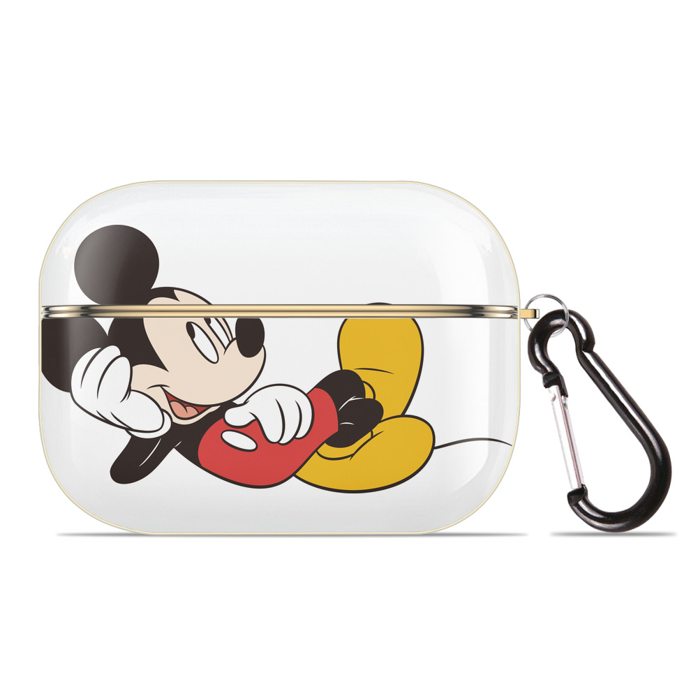 （画像用） ミッキーマウス Mickey Mouse 【AirPods Pro用】ハードシェル保護ケース｜耐衝撃・防指紋・カラビナ付き商品仕様