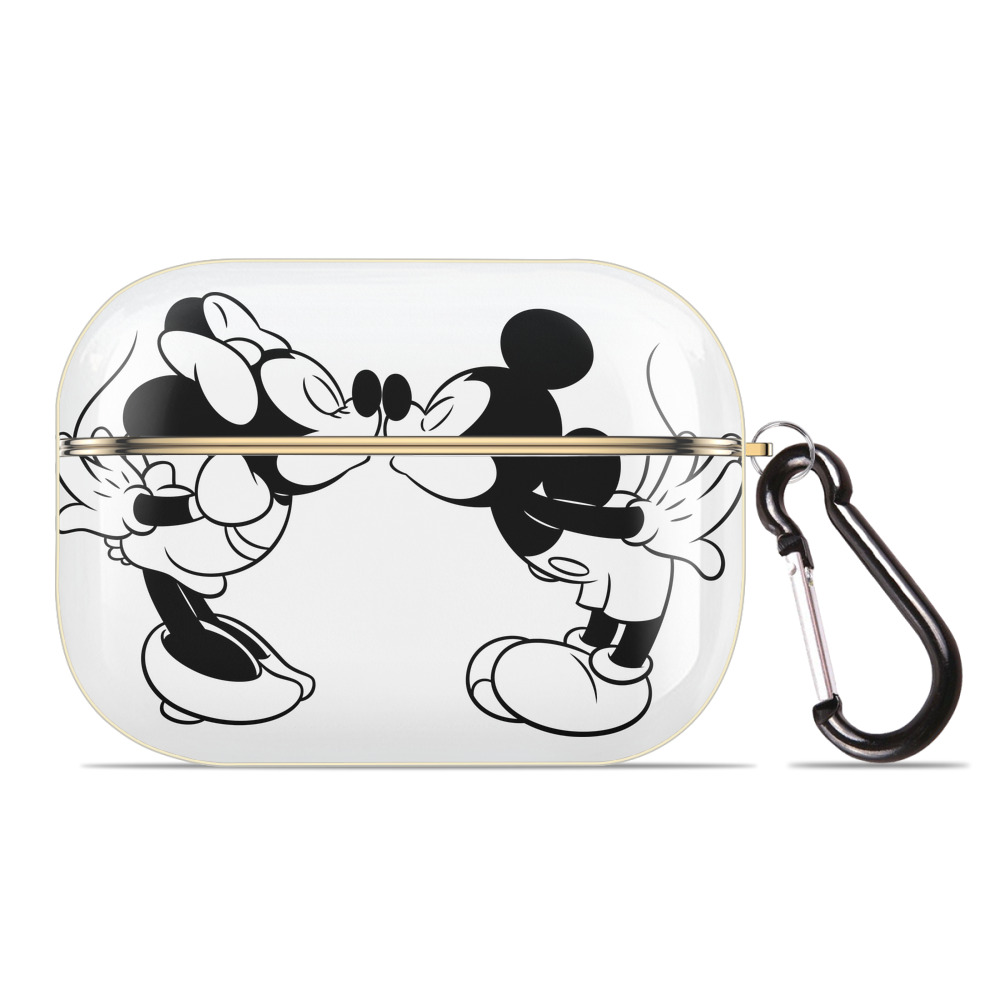 （画像用） ミッキーマウス Mickey Mouse 【AirPods Pro用】ハードシェル保護ケース｜耐衝撃・防指紋・カラビナ付き商品仕様