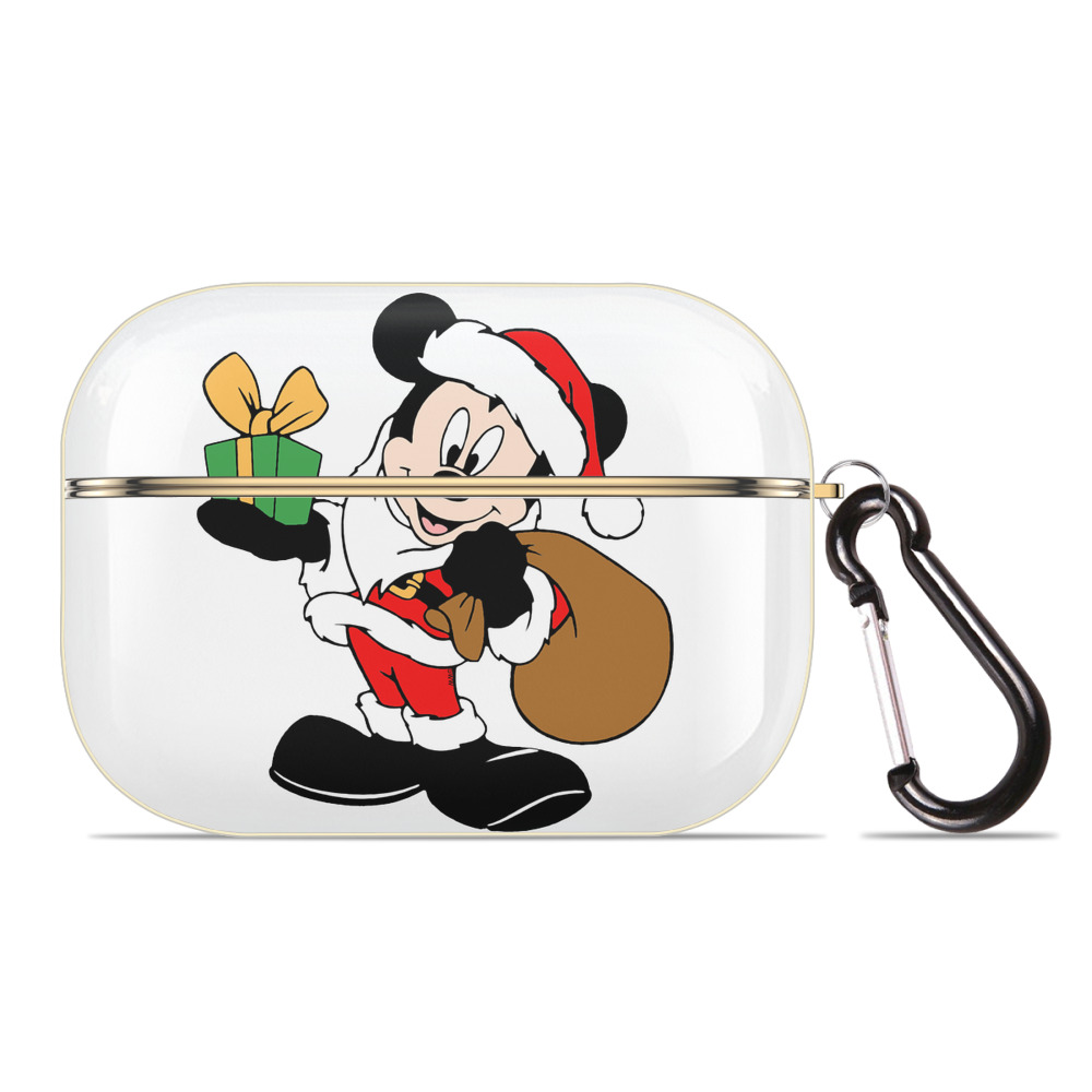 （画像用） ミッキーマウス Mickey Mouse 【AirPods Pro用】ハードシェル保護ケース｜耐衝撃・防指紋・カラビナ付き商品仕様