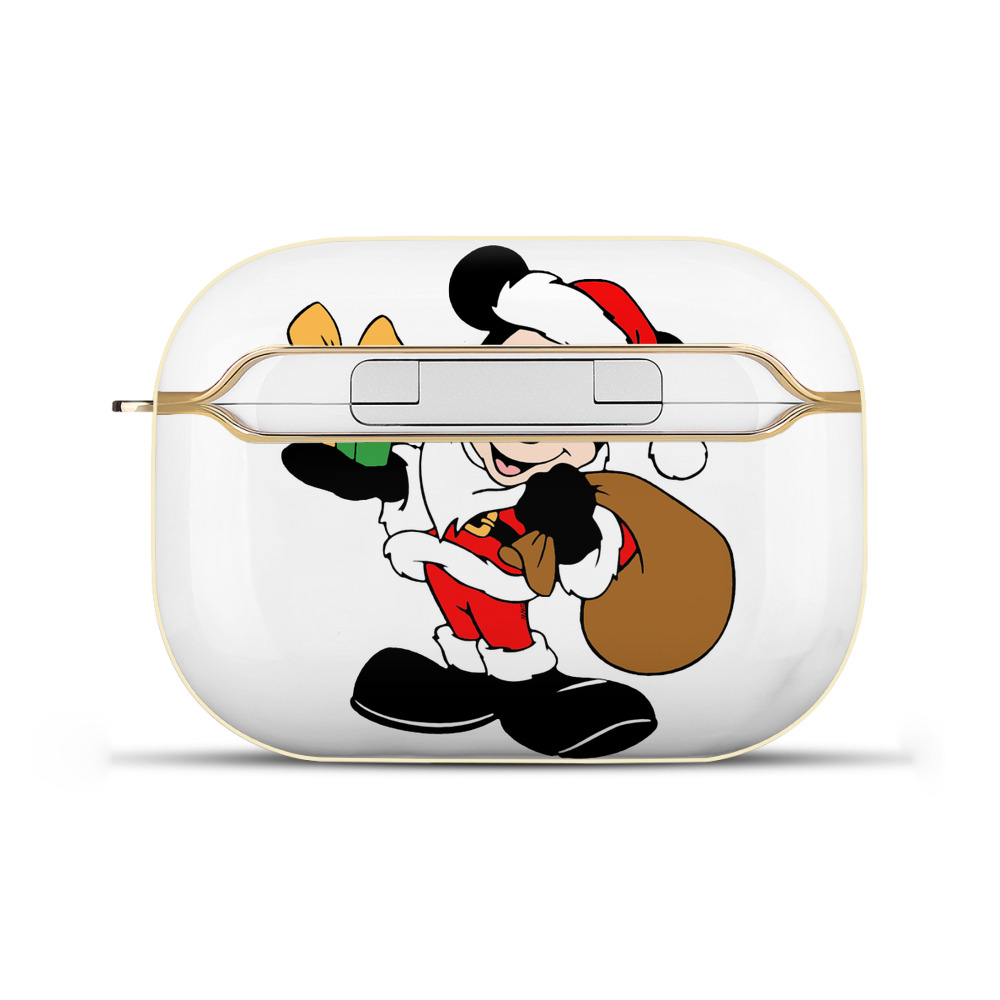 （画像用） ミッキーマウス Mickey Mouse 【AirPods Pro用】ハードシェル保護ケース｜耐衝撃・防指紋・カラビナ付き商品仕様