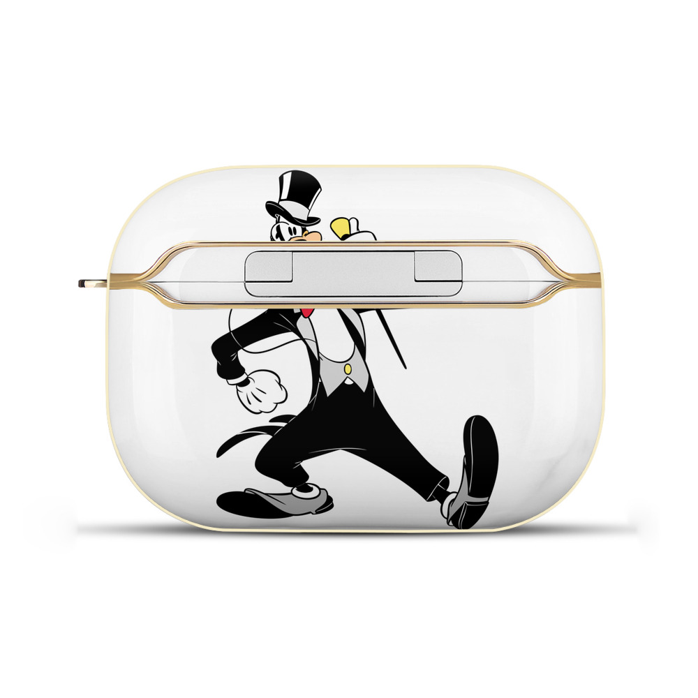 （画像用） ミッキーマウス Mickey Mouse 【AirPods Pro用】ハードシェル保護ケース｜耐衝撃・防指紋・カラビナ付き商品仕様