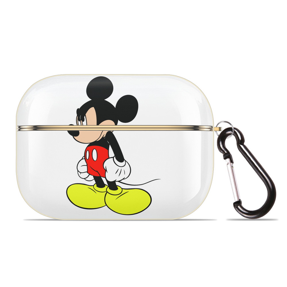 （画像用） ミッキーマウス Mickey Mouse 【AirPods Pro用】ハードシェル保護ケース｜耐衝撃・防指紋・カラビナ付き商品仕様