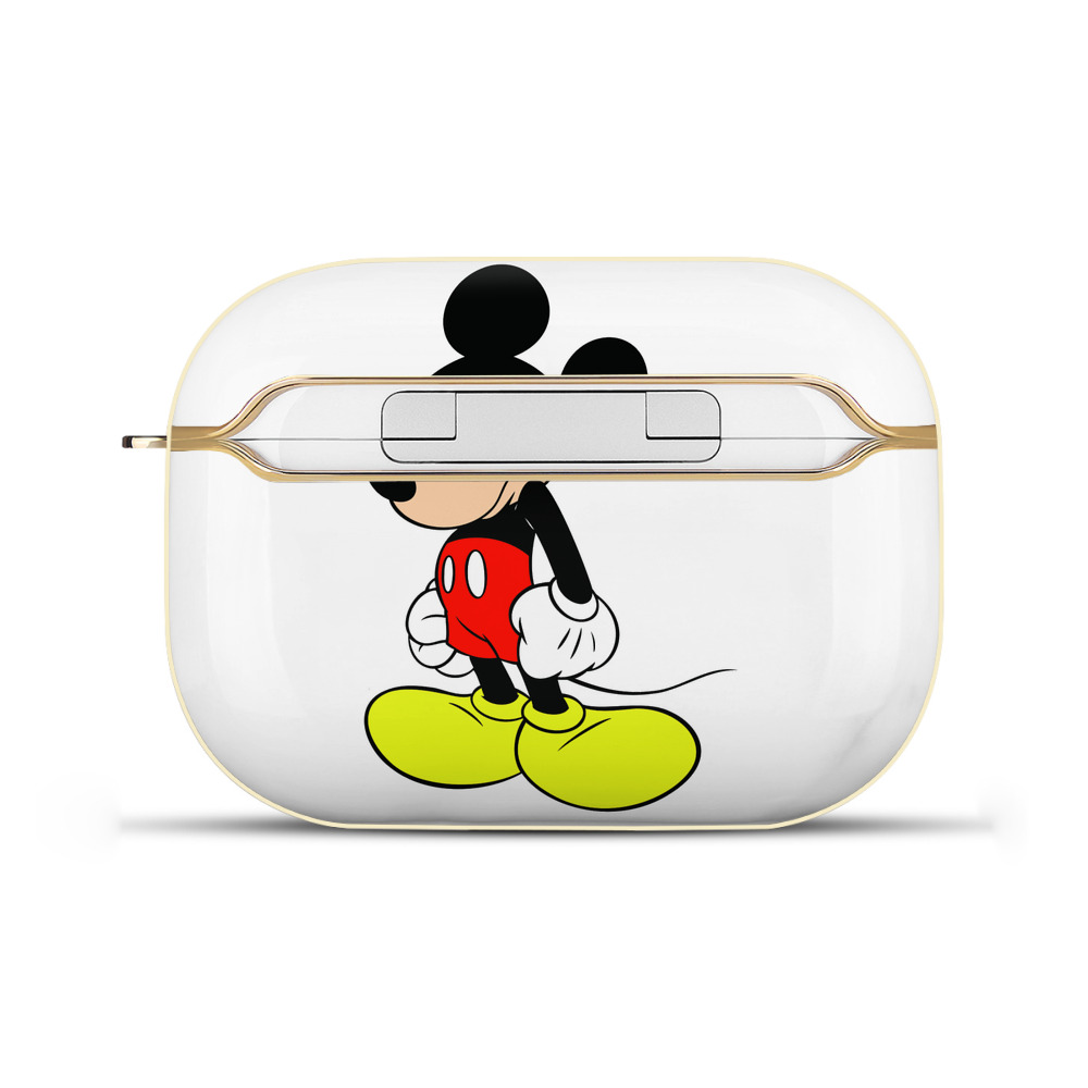 （画像用） ミッキーマウス Mickey Mouse 【AirPods Pro用】ハードシェル保護ケース｜耐衝撃・防指紋・カラビナ付き商品仕様