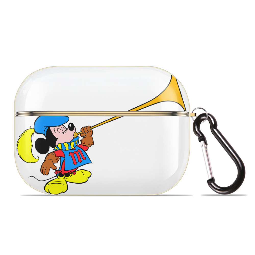 （画像用） ミッキーマウス Mickey Mouse 【AirPods Pro用】ハードシェル保護ケース｜耐衝撃・防指紋・カラビナ付き商品仕様